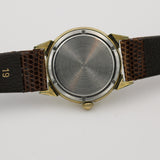 1950s Wittnauer Revue Mens Swiss Made 10K Gold Gorgeous Sunburst Dial Watch