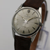1950s Wittnauer Mens Swiss Made Automatic 10K Silver Diamond Quadrant Dial Watch