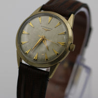1950s Longines Men's Swiss Made 10K Gold Watch w/ Strap