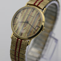 1950s Wittnauer Mens Swiss Made 10K Gold Gorgeous Dial Watch