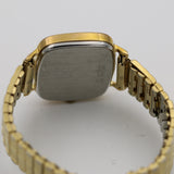 1970s Wittnauer Mens Swiss Made Diamonds Gold Gorgeous Dial Watch