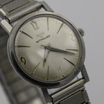 1950s Wittnauer Men's Silver Swiss Made Watch w/ Silver Bracelet