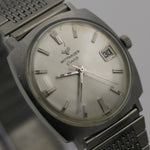 1950s Wittnauer Men's Silver Swiss Made Watch w/ Bracelet