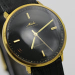 Mido Men's Swiss Made Ocean Star Gold Powerwind Watch w/ Aligator-Lizard Strap