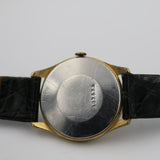 Zodiac Men's Gold Swiss Made Unique Dial Watch w/ Hirsch Strap