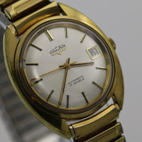 Vulcain Men's Automatic Calendar 17Jwl Swiss Made Gold Watch w/ Bracelet