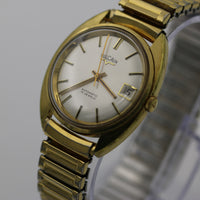 Vulcain Men's Automatic Calendar 17Jwl Swiss Made Gold Watch w/ Bracelet