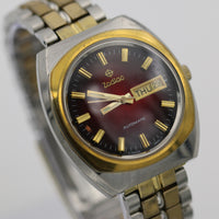 Zodiac Men's Automatic  17Jwl Swiss Made Gold Calendar Watch w/ Bracelet