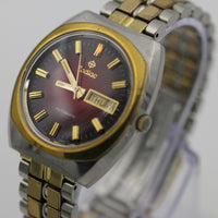 Zodiac Men's Automatic  17Jwl Swiss Made Gold Calendar Watch w/ Bracelet