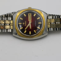 Zodiac Men's Automatic  17Jwl Swiss Made Gold Calendar Watch w/ Bracelet