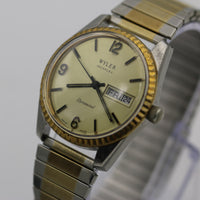 Wyler Men's Swiss Made Automatic Gold Dynawind Incaflex Calendar Watch