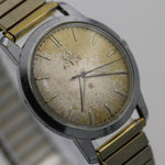 1950s Titus Men's Swiss Made 21Jwl Silver Hidden Crown Triple Signed Watch w/ Bracelet