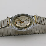 1950s Titus Men's Swiss Made 21Jwl Silver Hidden Crown Triple Signed Watch w/ Bracelet