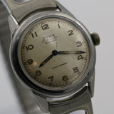 WWII Cyma / Tavannes Men's Automatic Swiss Made Bumpermatic Silver Watch w/ Bracelet