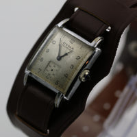 1940s Cyma / Tavannes Men's Swiss Made Silver Watch w/ Strap