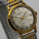 Ernest Borel Men's Gold Swiss Automatic 25Jwl Calendar Watch w/ Bracelet