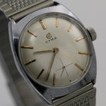 1950s Cyma Men's Swiss Made 17Jwl Silver Watch