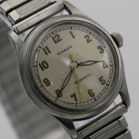 WWII Nivada Men's Swiss 17Jwl Bumpermatic Automatic Aquamatic Silver Watch