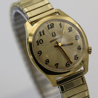 1973 Bulova Accutron 10K Gold Men's Sunburst Dial Watch