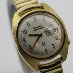 1974 Bulova Accutron 10K Gold Men's Dual Calendar 2182 Watch