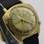 1968 Bulova Accutron 14K Gold Men's Asymmetrical Case Watch w/ Accutron Strap