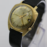 1968 Bulova Accutron 14K Gold Men's Asymmetrical Case Watch w/ Accutron Strap