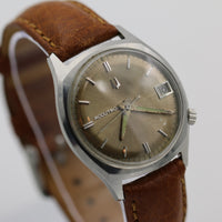 1967 Bulova Accutron Men's Calendar 2181 Silver Watch w/ Strap