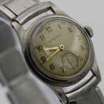 WWII Mathey Tissot Men's Swiss Made 17Jwl Silver Watch w/ Silver Bracelet