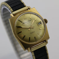 Mathey Tissot Men's Swiss Made 17Jwl Automatic Gold Watch w/ Bracelet
