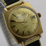 Mathey Tissot Men's Swiss Made 17Jwl Automatic Gold Watch w/ Bracelet