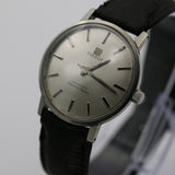 Tissot Men's Seastar Silver Swiss Made Automatic Watch w/ Lizard Strap