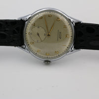 1949 Tissot Men's Swiss Made Silver Large Watch w/ Swiss Made Leather Strap