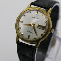 Certified Tourneau Men's Automatic 17Jwl Gold Calendar Watch