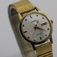 Certified Tourneau Men's Automatic 17Jwl Gold Calendar Watch