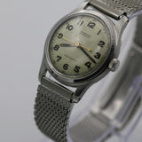 WWII Tavannes Men's Swiss Made Silver Watch w/ Silver Bracelet