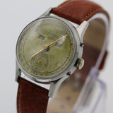 WWII Gotham Swiss Made Silver Date-O-Matic Pointer Watch