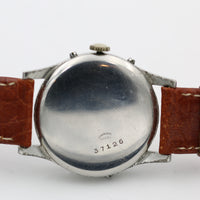 WWII Gotham Swiss Made Silver Date-O-Matic Pointer Watch