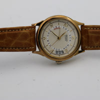 Seiko Men's Quartz Gold Multiple Calendar Watch w/ Strap