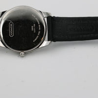 Coach by Movado Men's Swiss Leather Silver Quartz Watch