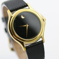 Movado Mens Museum Swiss Made Gold UltraThin Quartz Watch