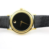 Movado Mens Museum Swiss Made Gold UltraThin Quartz Watch