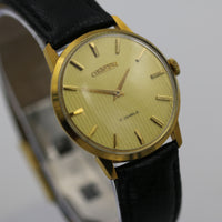 Cornavin Men's Gold 17Jwl Swiss Made Watch w/ Hadley-Roma Lizard Strap