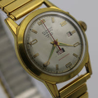 Clinton 79 Men's Automatic Swiss Made Gold Calendar Watch w/ Bracelet