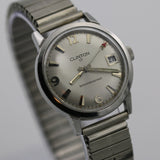 Clinton 17 Men's Silver Swiss Made Calendar Watch w/ Bracelet