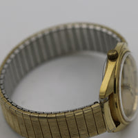 Clinton 17 Men's Gold Swiss Made Dual Calendar Watch w/ Bracelet