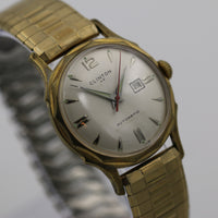 Clinton 49 Men's Automatic Made in Germany Gold Calendar Watch w/ Bracelet