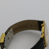Certina Men's Swiss Made Quartz Gold Ultra Thin Watch w/ Genuine Crocodile Strap