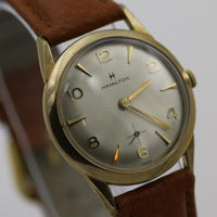 1960s Hamilton Men's 10K Gold Swiss 17Jwl Watch w/ Strap