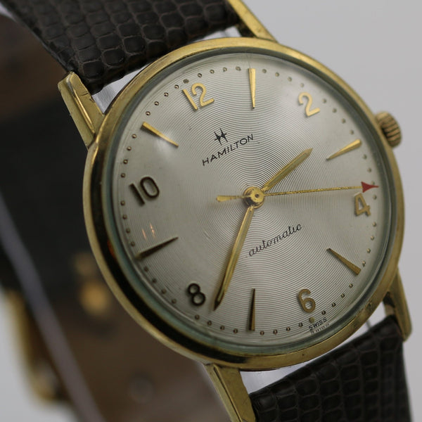 1950s Hamilton Men's 10K Gold Swiss 17Jwl Automatic Watch w/ Strap