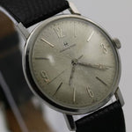 1960s Hamilton Men's Silver Swiss 17Jwl Sunburst Dial Watch w/ New Lizard Strap